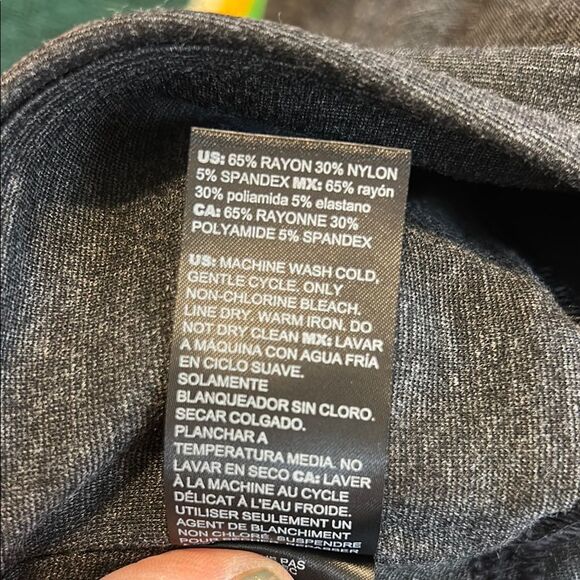 WHITE HOUSE BLACK MARKET Gray Ponte Knit Runway Leggings Size 10 Long Stretch - Picture 11 of 11